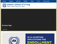 Tablet Screenshot of islamicschoolofirving.org